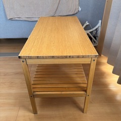 IKEA 家具　ベンチ　竹の画像