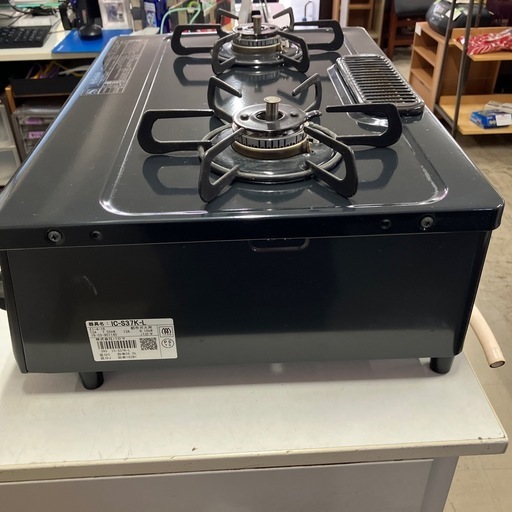 石2512-535 パロマガスコンロ　IC-S37K-L 2019年製　都市ガス用　通電確認済み　中古