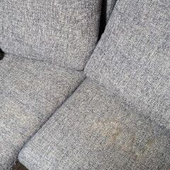 3人掛けソファ　グレー　の画像