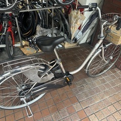 26インチ　パナソニックPanasonic電動アシスト自転車　内装３段変速　ハンドルロック機能付きの画像