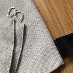 【美品】遮光カーテン　180cm　アイボリーの画像