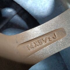 【ホンダ】人気の ガンメタ色 14インチ フィット シャトル FIT フリード スパイク インサイト【富山】+50 ET50 オフセット50 OFF50 中古４本 車検対応の画像