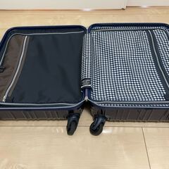 スーツケース ジップタイプ 39L hands＋（ハンズプラス）ライト ネイビーブルー 16H+TT001-NVの画像