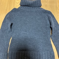 ニット　タートル　グレー　40の画像