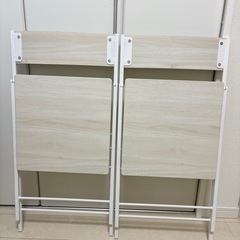 ニトリ　折りたたみチェア　ベンガル　二脚セット　の画像