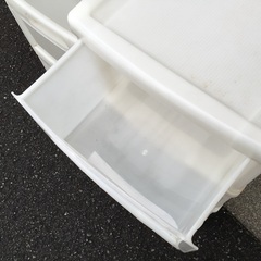 プラスチック　キャスター付き収納ケース　3段×2個の画像