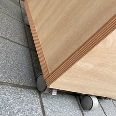 キャスター付き収納棚 3段 横40×奥行40×高さ66cmの画像