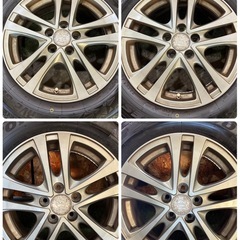 お取引き中、195/65R15🌈バリ溝！2023年製日本製🌈TOYOタイヤスタッドレスアルミ4本セット🌈15×6J⭐️5H×pcd100⭐️プリウス、ウィシュ、その他の画像