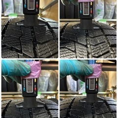 お取引き中、195/65R15🌈バリ溝！2023年製日本製🌈TOYOタイヤスタッドレスアルミ4本セット🌈15×6J⭐️5H×pcd100⭐️プリウス、ウィシュ、その他の画像