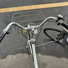 ★店頭にて試乗可★ J3405　【リユースのサカイ柏店】 軽快自転車　26インチ　ダイナモライト　ホワイト　　簡易クリーニング済　 中古自転車 　流山市 中古自転車 松戸市 中古自転車 我孫子市 中古自転車 船橋市 中古自転車 守谷市 中古自転車 取手市 中古自転車　の画像