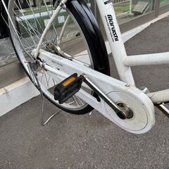 ★店頭にて試乗可★ J3405　【リユースのサカイ柏店】 軽快自転車　26インチ　ダイナモライト　ホワイト　　簡易クリーニング済　 中古自転車 　流山市 中古自転車 松戸市 中古自転車 我孫子市 中古自転車 船橋市 中古自転車 守谷市 中古自転車 取手市 中古自転車　の画像