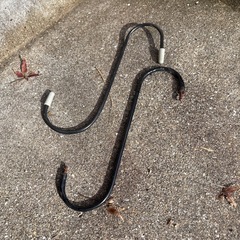 アイアンハンギング(18cm)2個　フラワーポット アームレスト植木鉢3種(プラスチック製)の画像