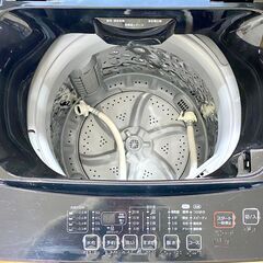 ☆江別市『かいとるどう』★【2022年製】NITORI ニトリ 6kg 全自動洗濯機 NTR60 BKN ブラックの画像