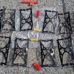 【受付終了】タイヤ 冬 雪 チェーン①【オレンジ】の画像