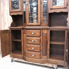 食器棚　W1520　リユース品　価格　49,500円の画像