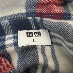 ユニクロのフランネルチェックシャツの画像