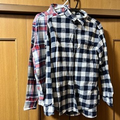 ユニクロのフランネルチェックシャツの画像