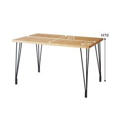 【12/29引き取り希望・無料】ナチュラル木目ダイニングテーブル｜2〜4人用｜幅120cmの画像