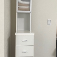 収納棚　タオル収納　　洗面収納　隙間収納の画像