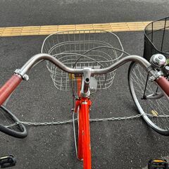 ★店頭にて試乗可★ J3407　【リユースのサカイ柏店】 軽快自転車　26インチ　オートライト　オレンジ　　簡易クリーニング済　 中古自転車 　流山市 中古自転車 松戸市 中古自転車 我孫子市 中古自転車 船橋市 中古自転車 守谷市 中古自転車 取手市 中古自転車　の画像