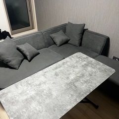 L字ソファーの画像