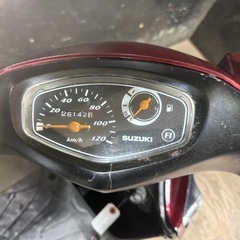 ★支払総額9.8万円★関東圏内即日配送可能！ 全車走行テスト済みです！ スズキ アドレスV125 赤 CF46A 外観良好！ 縦型バックレスト！ 社外マフラー！ LEDウィンカー、テール！ メッキパーツ！ CF46A型！の画像