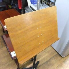 譜面台 木製 木製譜面台 楽譜スタンド 高さ93cm~147cm 音楽 ピアノ 指揮 楽器 札幌市厚別区 厚別店の画像