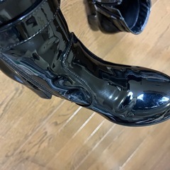 女性用　　レインブーツ　23センチ　黒の画像