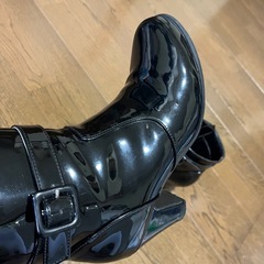 女性用　　レインブーツ　23センチ　黒の画像