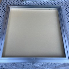 ③アルミ天井点検口・外枠天井材開口寸法454×454・創建【石膏ボード付き、取付け金具は付属しません】の画像