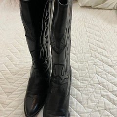 ウエスタンブーツ黒の画像
