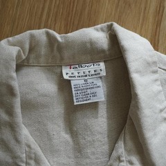  ヴィンテージベージュリネンジャケットの画像