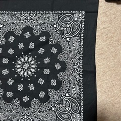 HAV-A-HANK 黒バンダナ　166×113cmの画像