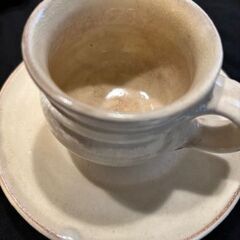 民芸品店で購入した陶器のペアコーヒ―カップの画像