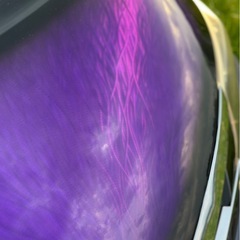 50系エスティマグラインダータトゥーボンネットの画像