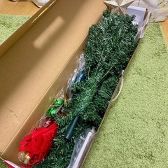 クリスマスツリー120cm LED•オーナメントセット　ニトリ　デコホームの画像