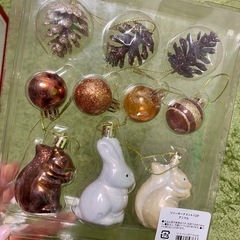 クリスマスツリー120cm LED•オーナメントセット　ニトリ　デコホームの画像