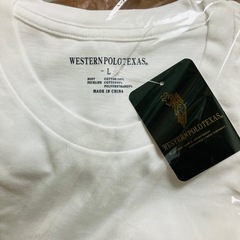 ポロTシャツＬサイズ白の画像