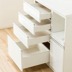 ☆美品☆ニトリ　キッチンボード　レジューム　W90　棚　食器　調理器具　調味料　他とまとめて大歓迎です！！の画像