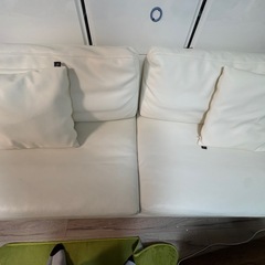 3人掛けソファ（白）の画像