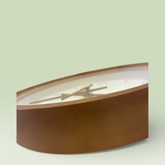 新品⭐️北欧風 木製フレーム 壁掛け時計 MJK ウォールクロック シンプルモダンの画像