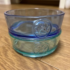 ワンチャン　犬　クリア食器の画像