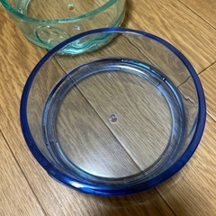 ワンチャン　犬　クリア食器の画像