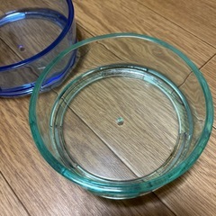 ワンチャン　犬　クリア食器の画像