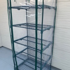 【美品】家庭用棚付きミニ温室の画像