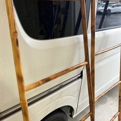 バンブー製　飾り吊りラック　2本セットの画像