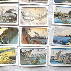 永谷園　名画カード　東海道五十三次　26枚の画像