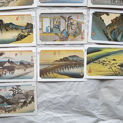 永谷園　名画カード　東海道五十三次　26枚の画像