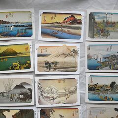 永谷園　名画カード　東海道五十三次　26枚の画像