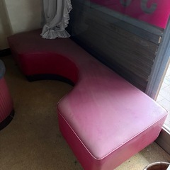 クリーニング店のベンチ 昭和レトロの画像